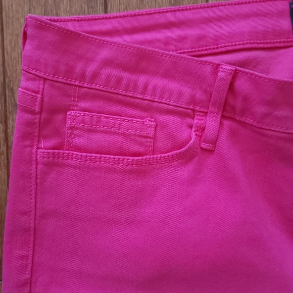 JUST BLACK ETHAN SPLIT HEM CAPRI SKINNY JEAN SIZE 30 PINK - Picture 7 of 11